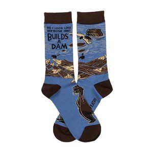 Primitives by Kathy Socks  Do I Look Like Someone Who Builds A Dam Crew Socks